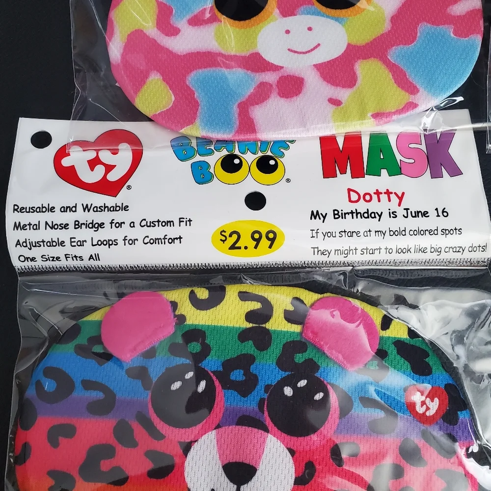 Ty Beanie Boo Mask 4ct